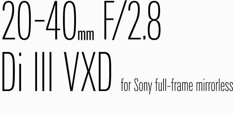 Fühlt sich gut auf der Haut an 20-40mm F/2.8 Di III - Australia VXD Tamron (Model A062)