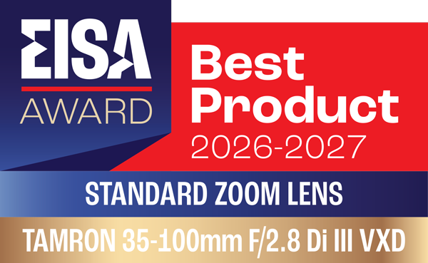 Tamron 35-100mm F/2.8 Di III VXD lens Tamron 35-100mm F/2.8 Di III VXD lens awarded EISA Best Product 2026-2027.
