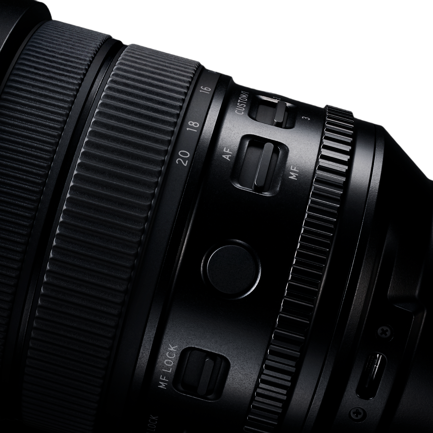 Tamron Wide Angle Zoom Lens Close-up of a Tamron wide angle zoom lens on a camera.