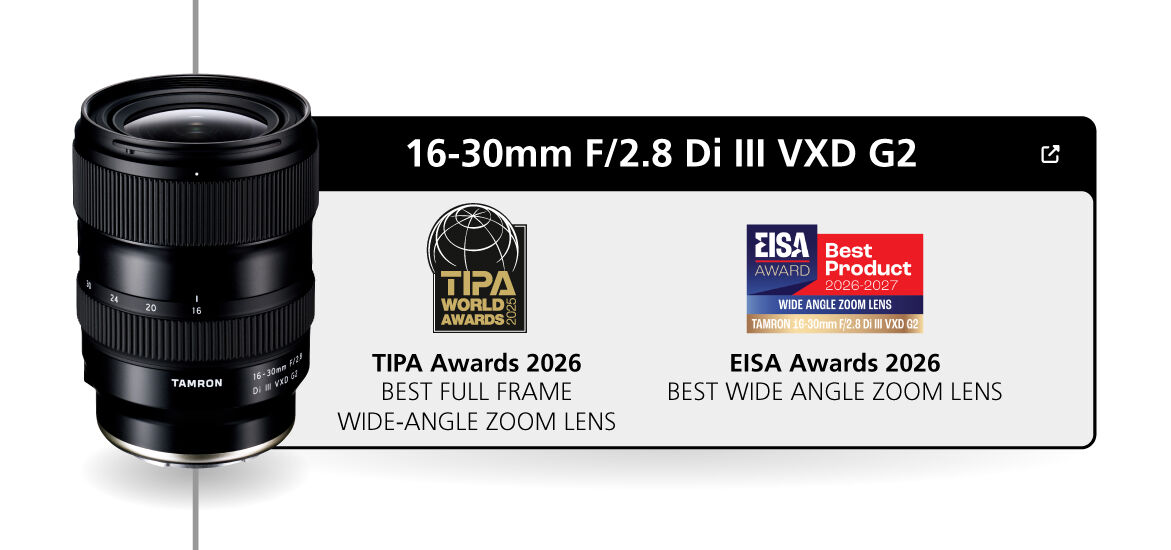 Tamron wide-angle zoom lens used for professional photography.